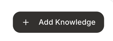 Add Knowledge button in TicketBuddy knowledge base